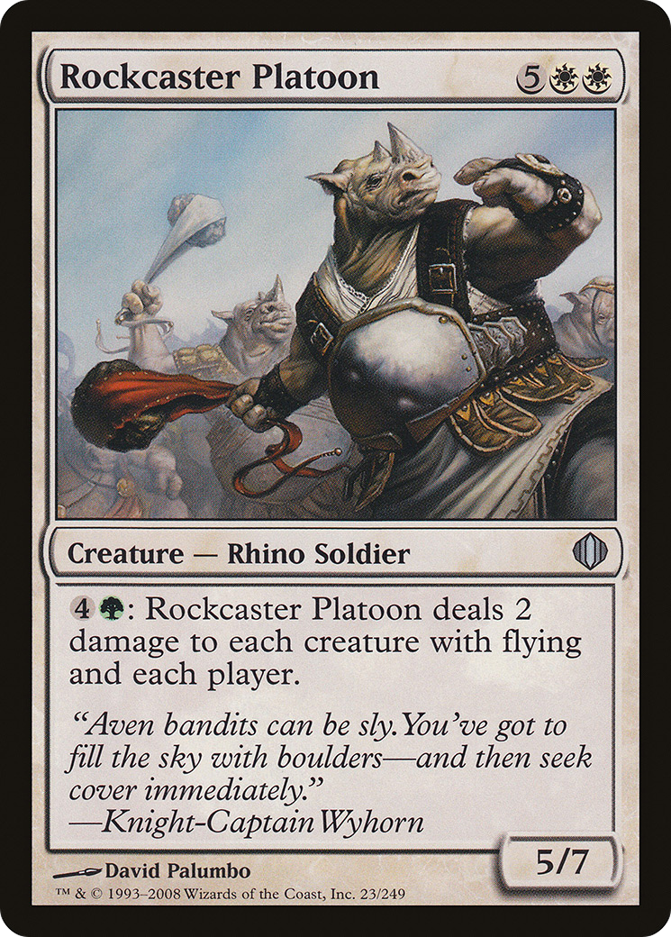 Rockcaster Platoon (ALA-023) [Shards of Alara]
