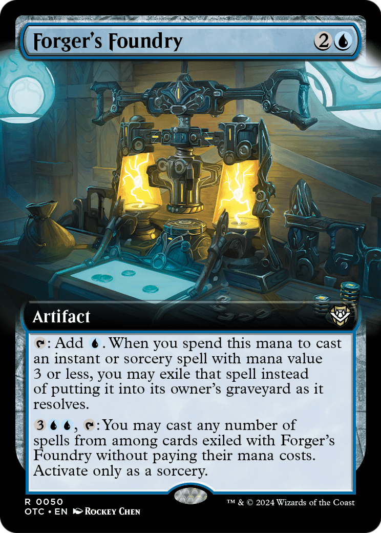 Forger's Foundry (Extended Art) (OTC-050) [Outlaws of Thunder Junction Commander]