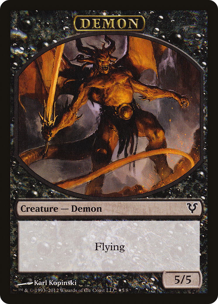 Angel // Demon Double-Sided Token (PRE-1 // 5) [Open the Helvault] Foil