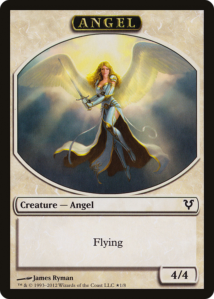 Angel // Demon Double-Sided Token (PRE-1 // 5) [Open the Helvault] Foil