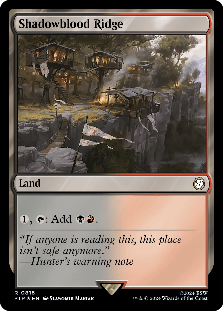 Shadowblood Ridge (Surge Foil) (PIP-816) [Fallout] Foil