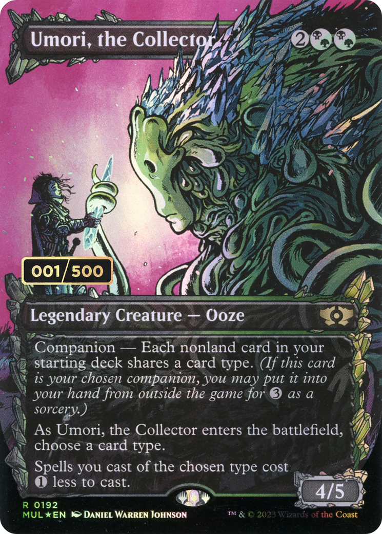 Umori, the Collector (Serial Numbered) (MUL-192) (Showcase) (Borderless) [Multiverse Legends] Foil