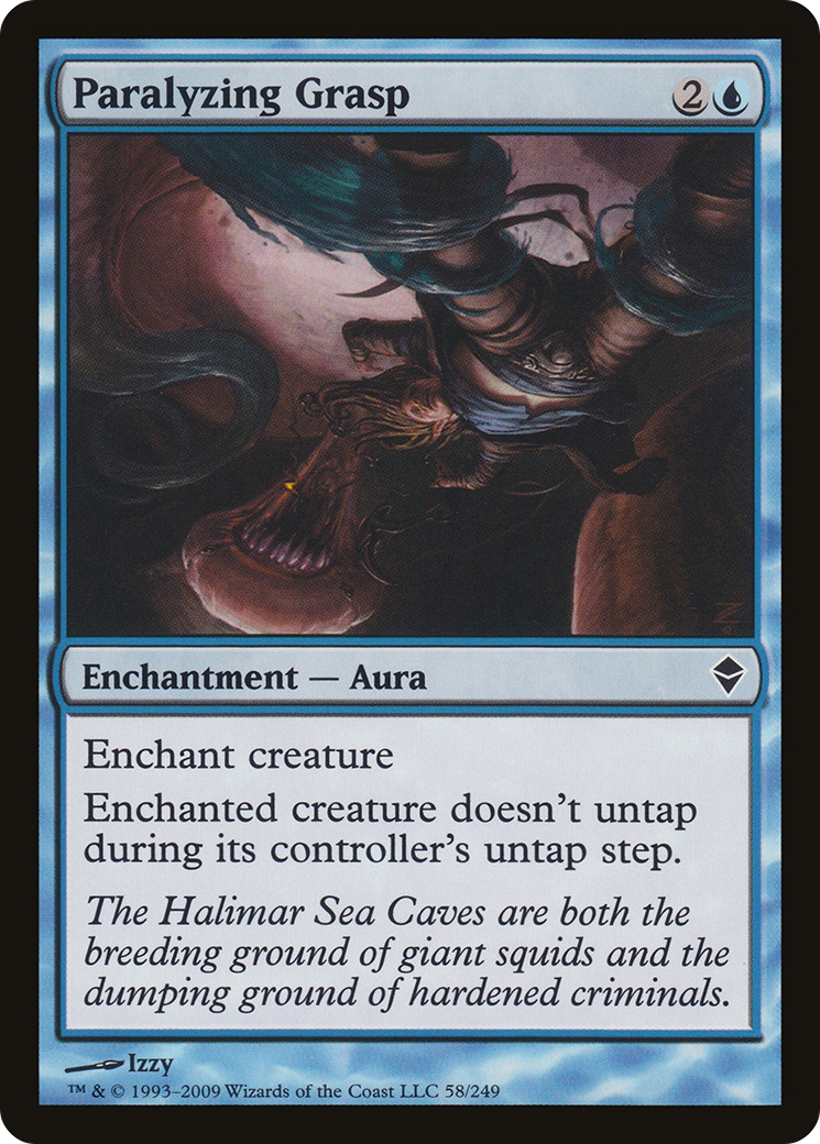 Paralyzing Grasp (ZEN-058) [Zendikar]