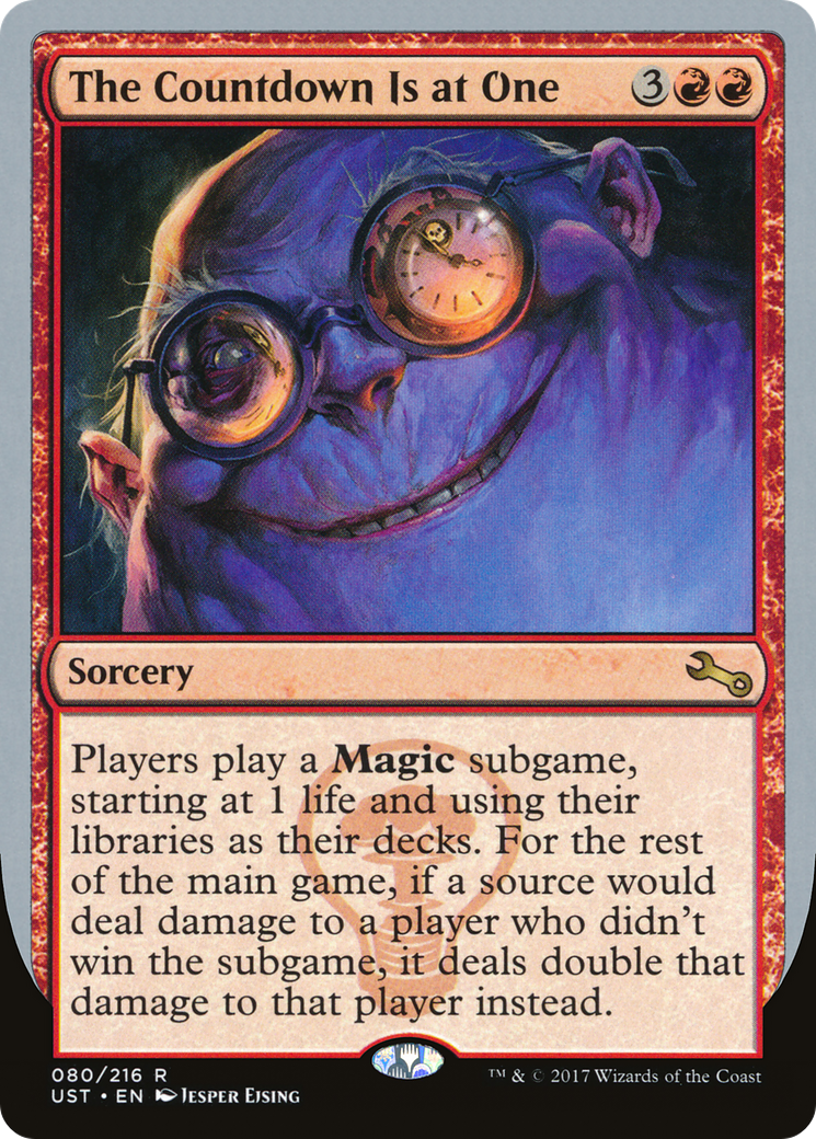 The Countdown Is at One (UST-080) [Unstable]