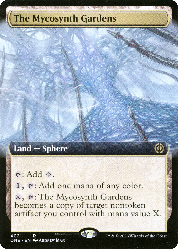 The Mycosynth Gardens (Extended Art) (ONE-402) [Phyrexia: All Will Be One]