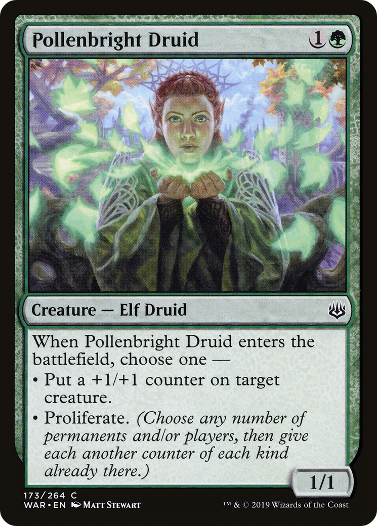 Pollenbright Druid (WAR-173) [War of the Spark]