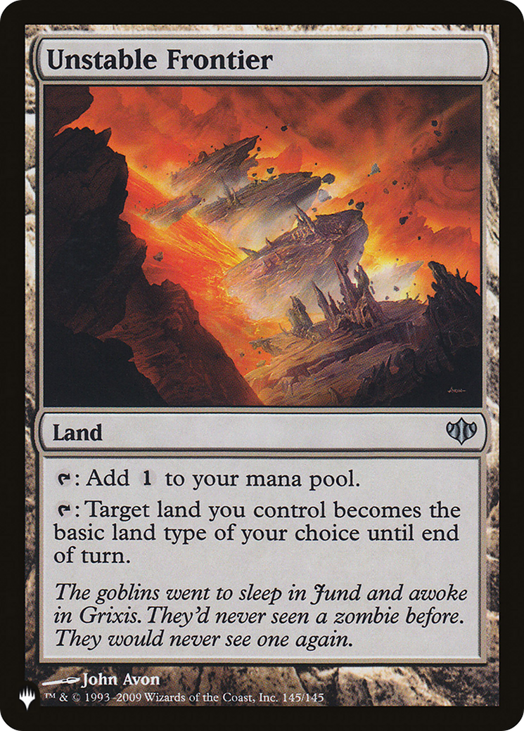 Unstable Frontier (LIST-145/145) [The List]