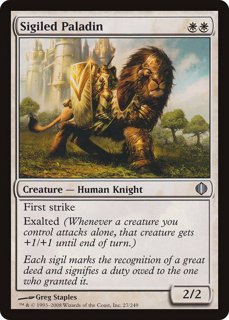 Sigiled Paladin (ALA-027) [Shards of Alara] Foil
