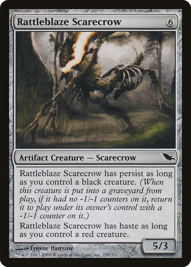 Rattleblaze Scarecrow (SHM-259) [Shadowmoor] Foil