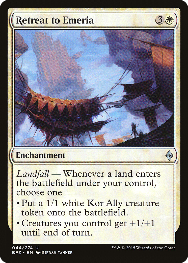 Retreat to Emeria (BFZ-044) [Battle for Zendikar]