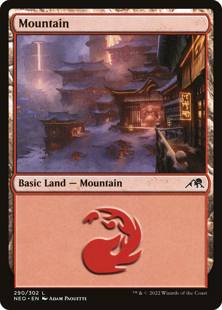 Mountain (NEO-290) [Kamigawa: Neon Dynasty]