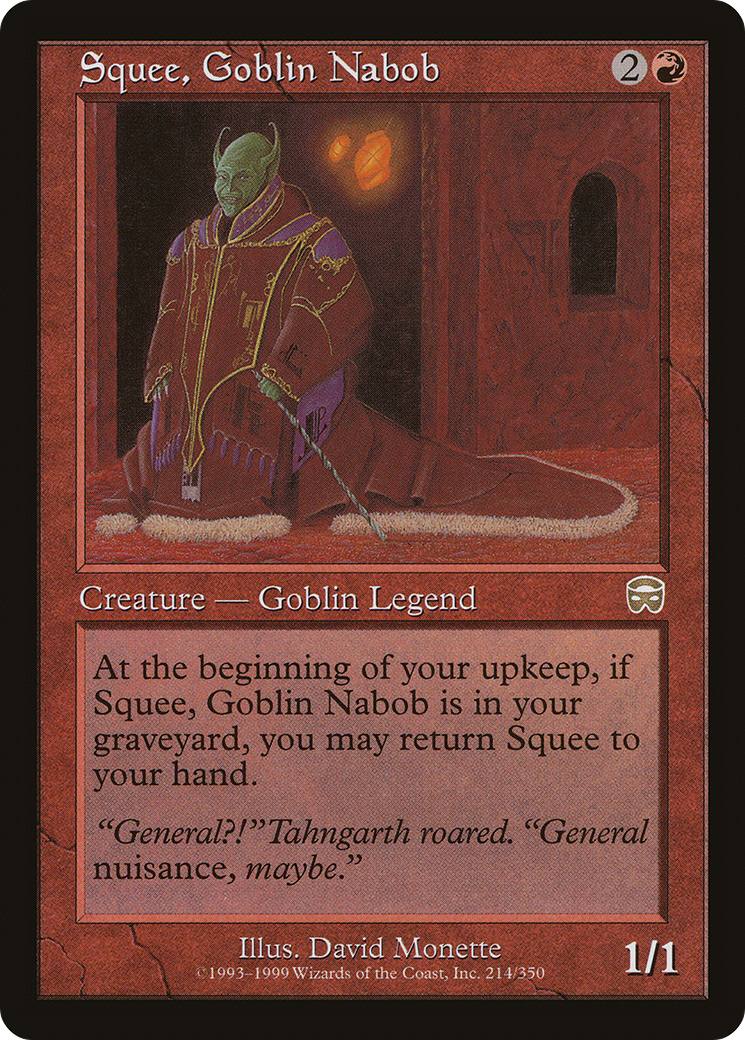 Squee, Goblin Nabob (MMQ-214) [Mercadian Masques] Foil