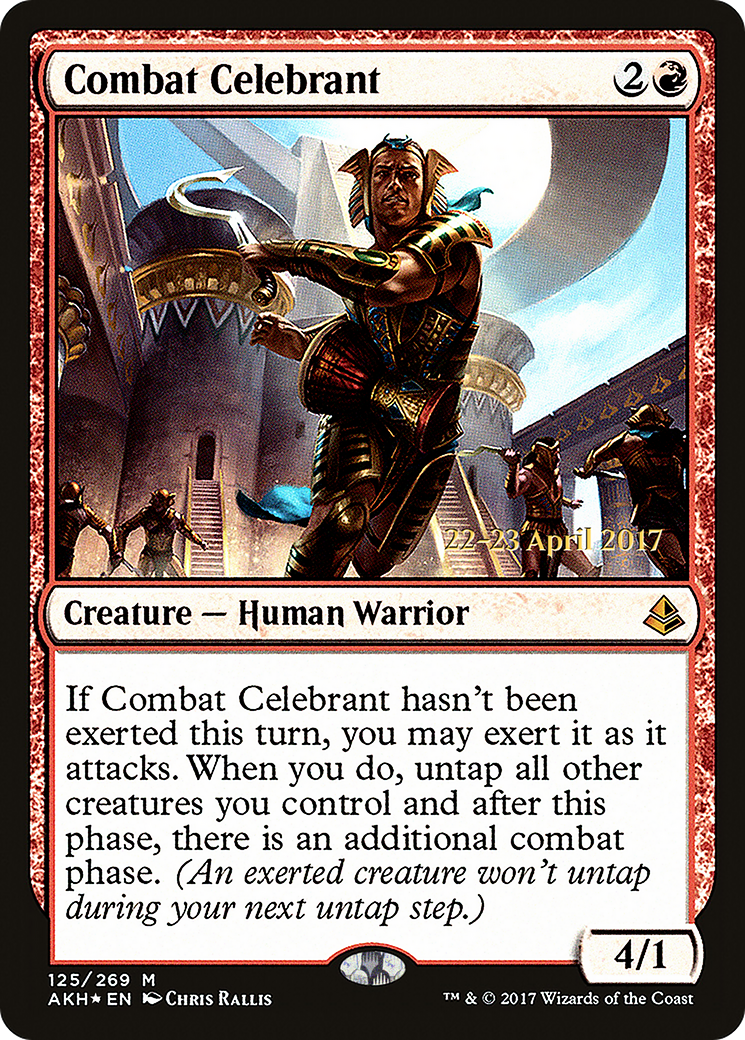 Combat Celebrant (PRE-125) [Amonkhet Promos] Foil