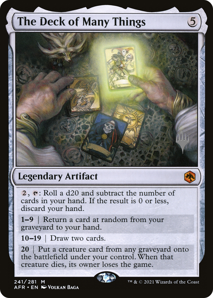 The Deck of Many Things (PPAFR-241) [Promo Pack: Adventures in the Forgotten Realms Promos] Foil