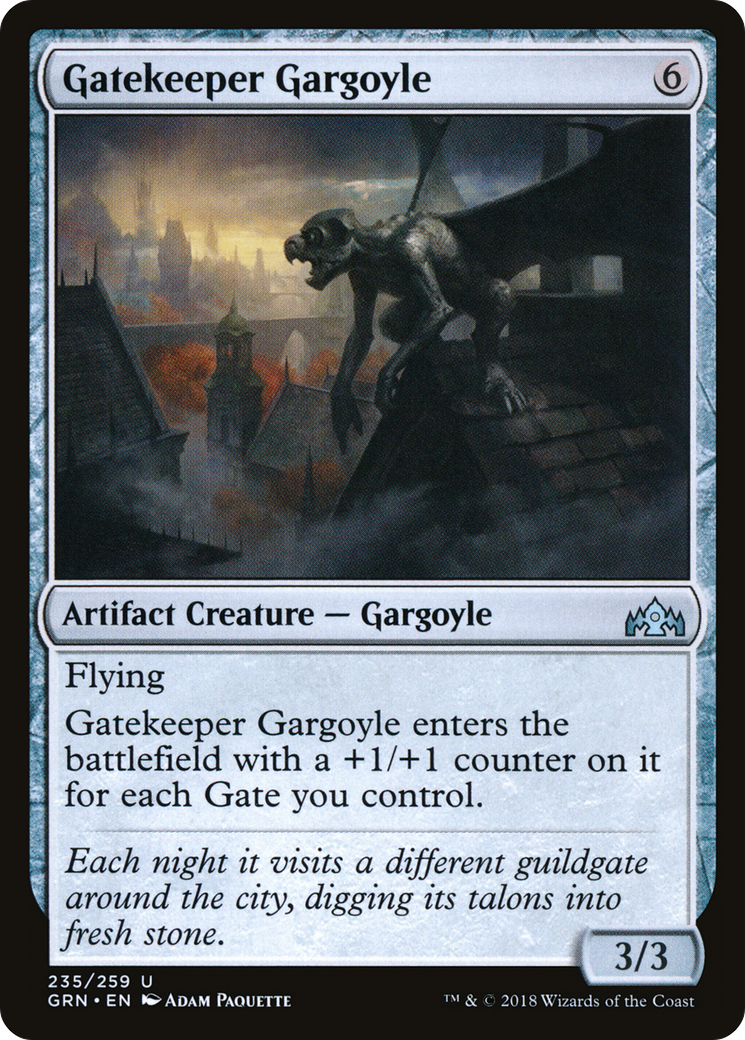 Gatekeeper Gargoyle (GRN-235) [Guilds of Ravnica] Foil