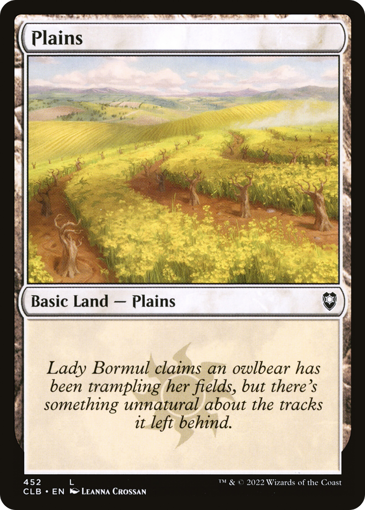 Plains (452) - Foil [Commander Legends: Battle for Baldur's Gate]