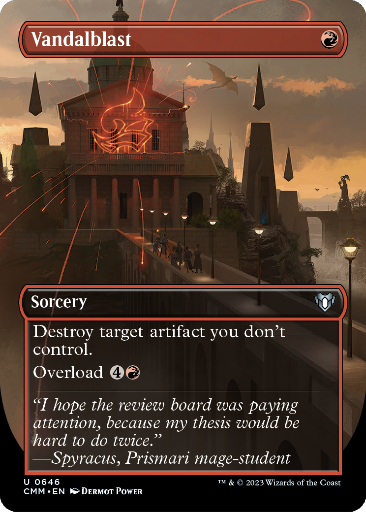 Vandalblast (Borderless) (CMM-646) [Commander Masters] Foil