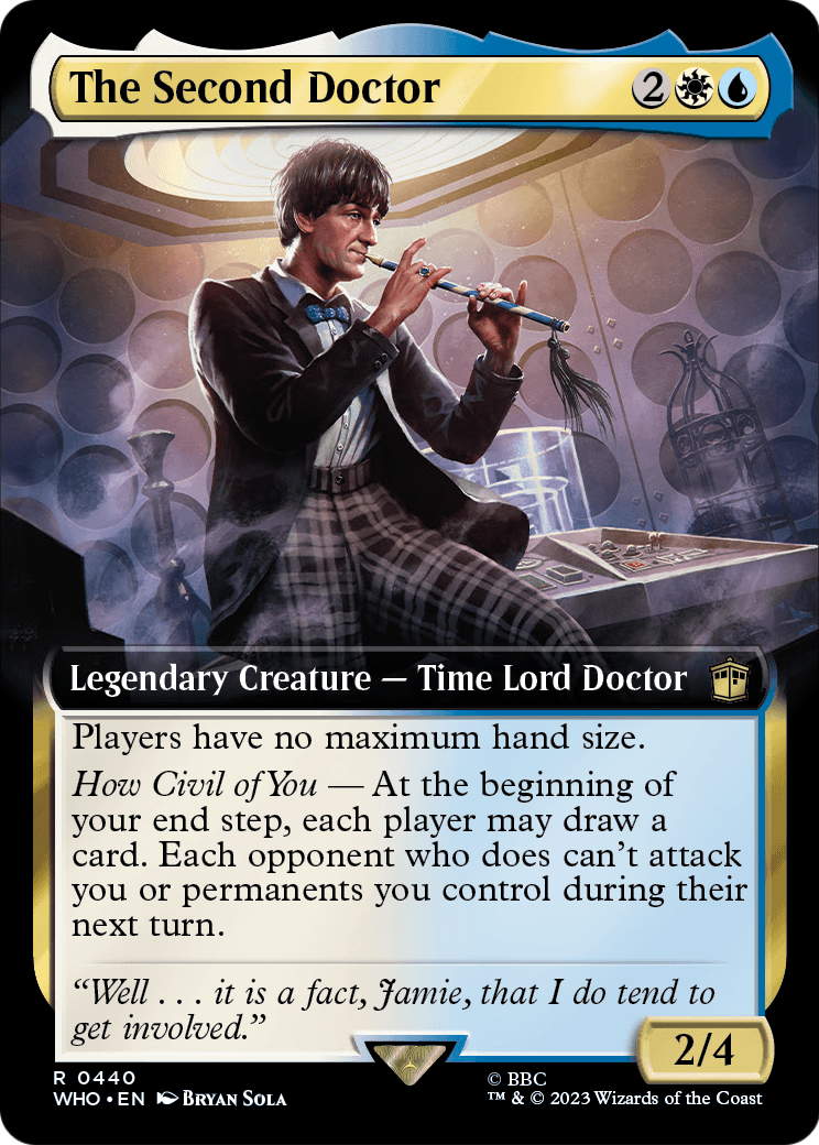 The Second Doctor (Extended Art) (WHO-440) [Doctor Who] Foil