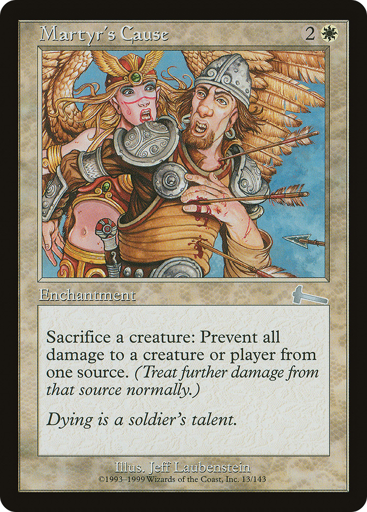 Martyr's Cause (ULG-013) [Urza's Legacy]