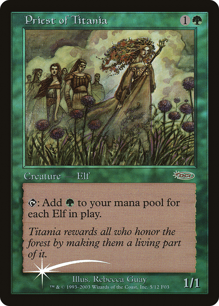 Priest of Titania [Friday Night Magic 2003] Foil