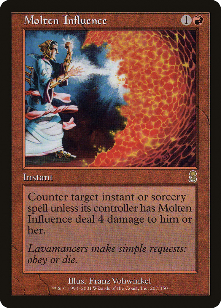 Molten Influence (ODY-207) [Odyssey] Foil