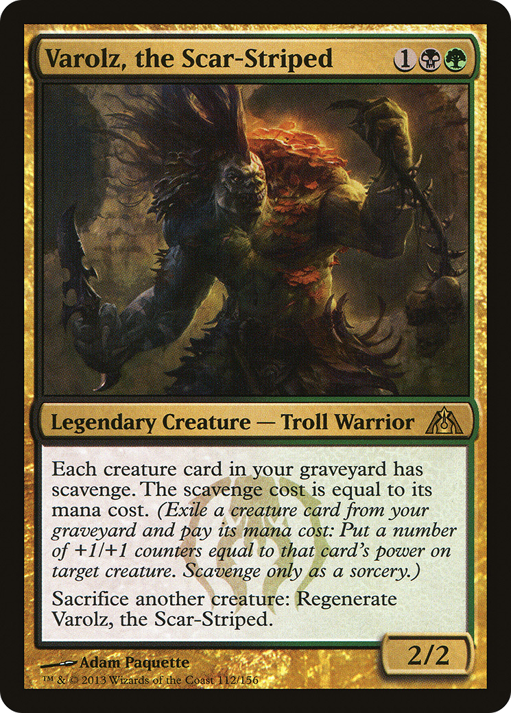 Varolz, the Scar-Striped (DGM-112) [Dragon's Maze] Foil