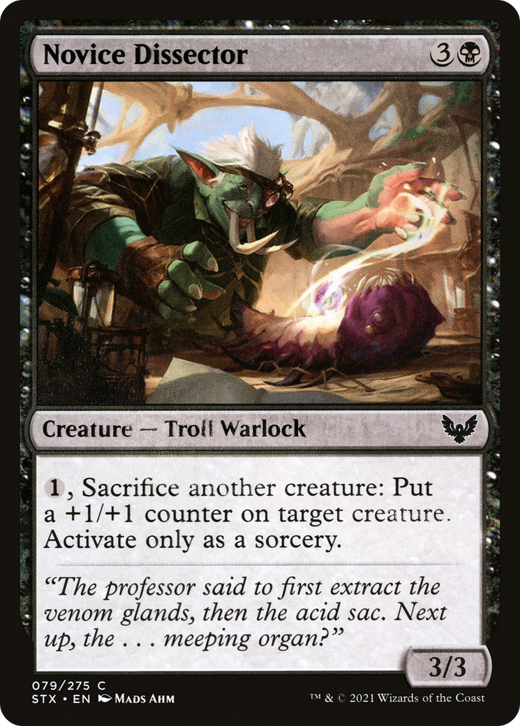 Novice Dissector (STX-079) [Strixhaven: School of Mages]