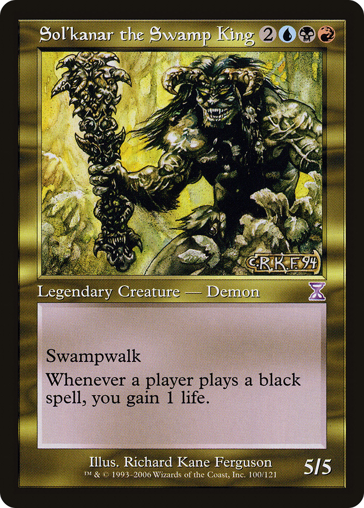 Sol'kanar the Swamp King (TSB-100) [Time Spiral Timeshifted]