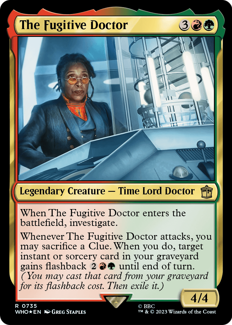 The Fugitive Doctor (Surge Foil) (WHO-735) [Doctor Who] Foil