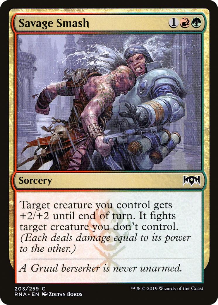 Savage Smash (RNA-203) [Ravnica Allegiance]