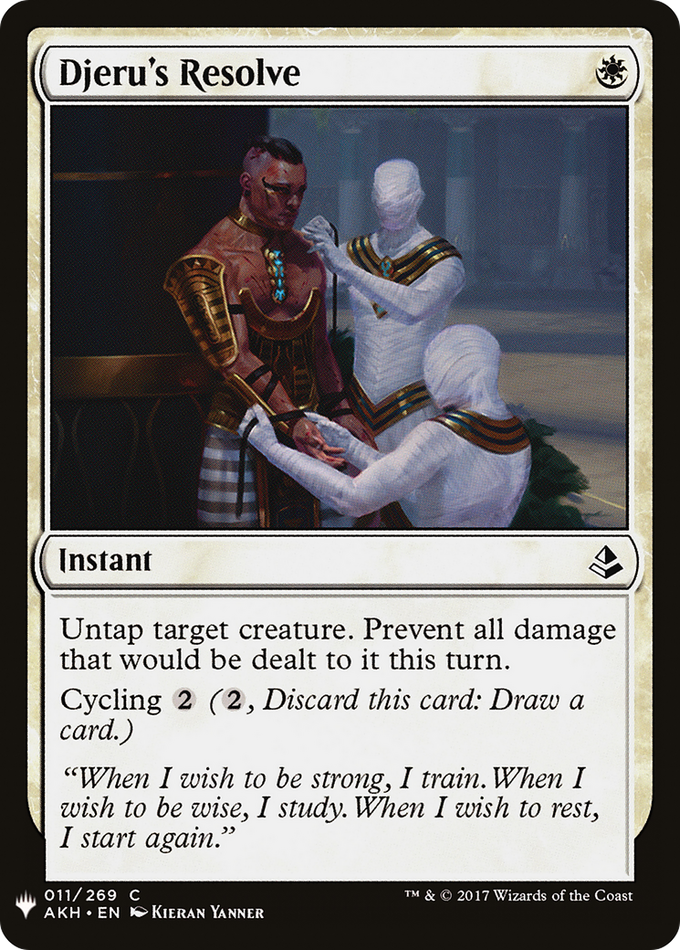 Djeru's Resolve (LIST-011) [The List]