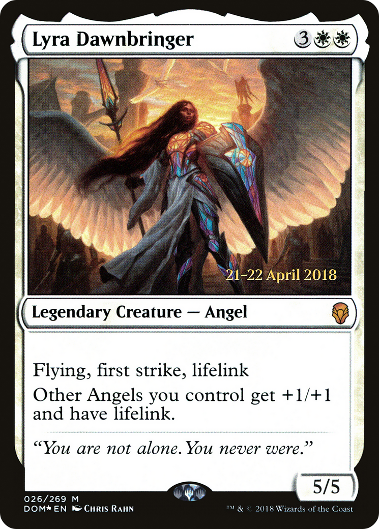 Lyra Dawnbringer (PRE-026) [Dominaria Promos] Foil