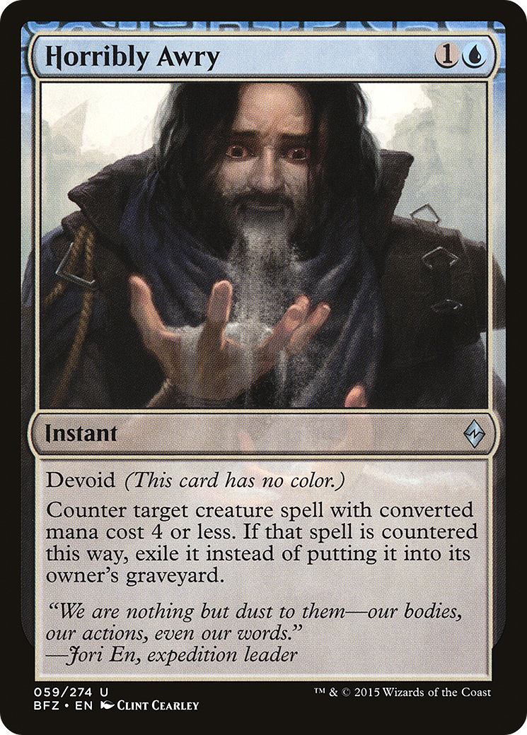 Horribly Awry (BFZ-059) [Battle for Zendikar] Foil