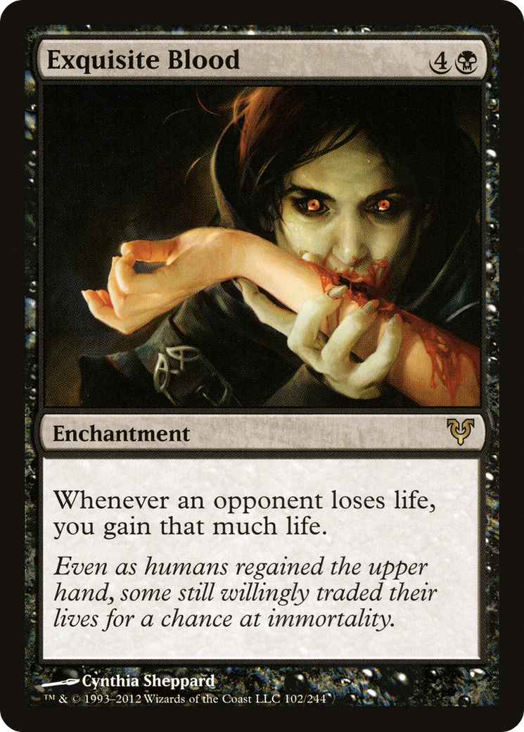 Exquisite Blood (AVR-102) [Avacyn Restored] Foil