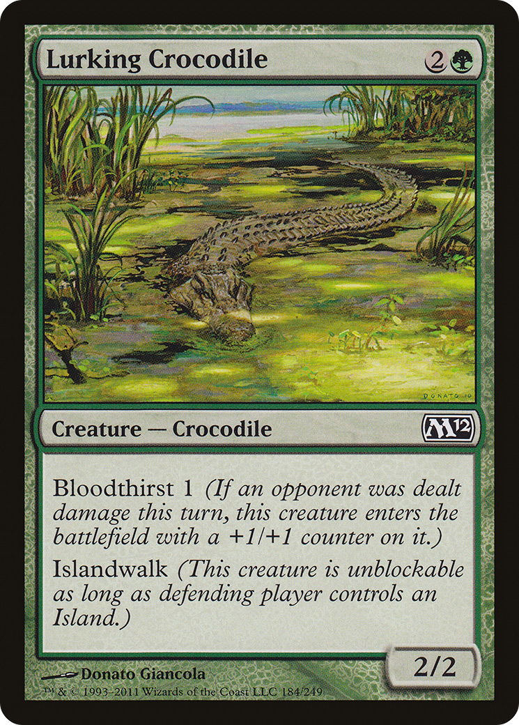 Lurking Crocodile (M12-184) [Magic 2012]