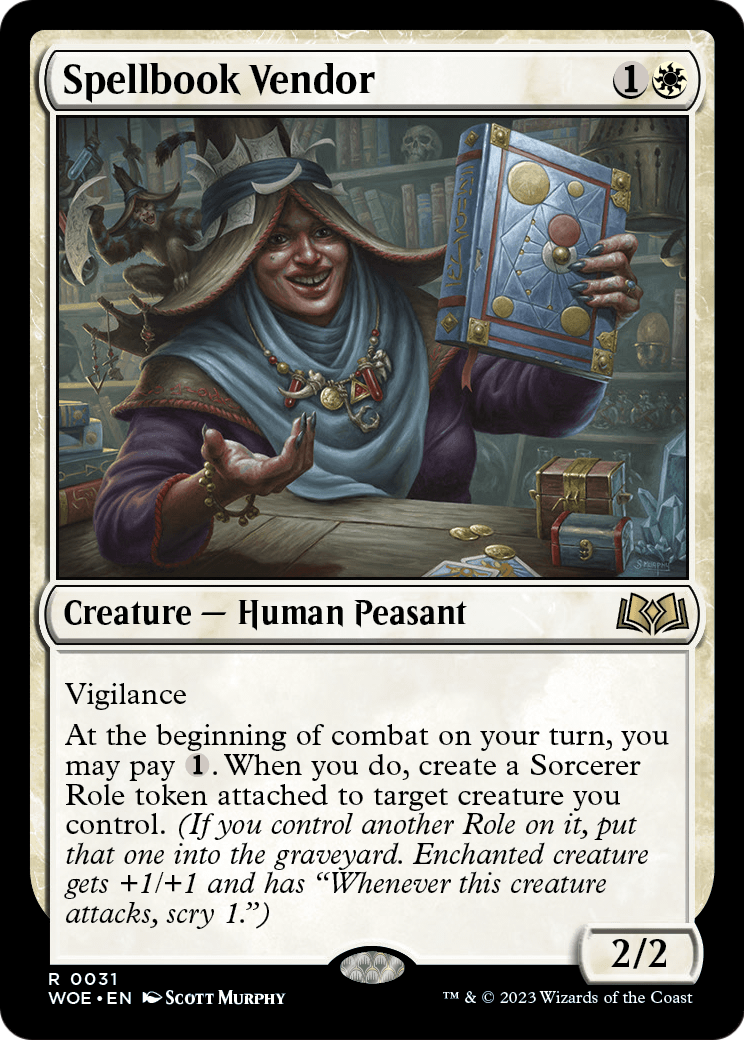 Spellbook Vendor (WOE-031) [Wilds of Eldraine] Foil
