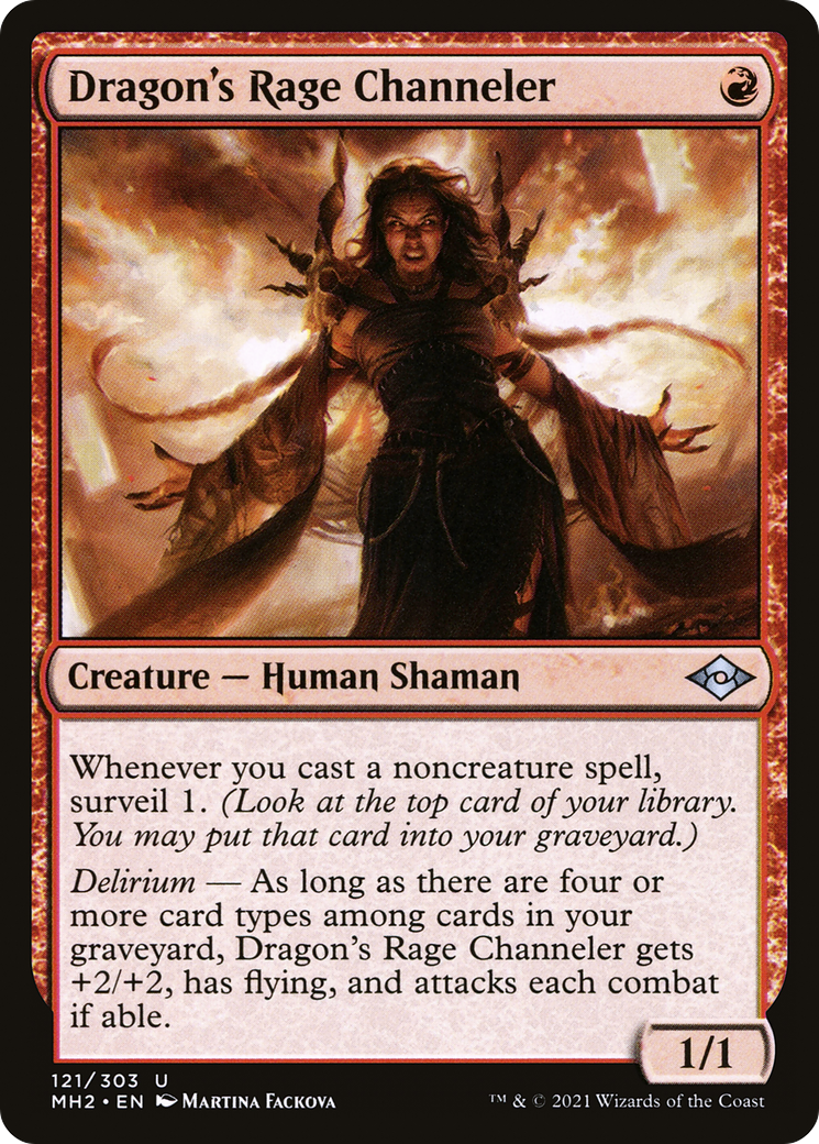 Dragon's Rage Channeler (MH2-121) [Modern Horizons 2] Foil