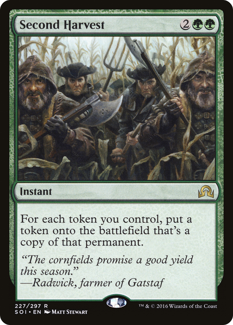 Second Harvest (SOI-227) [Shadows over Innistrad] Foil