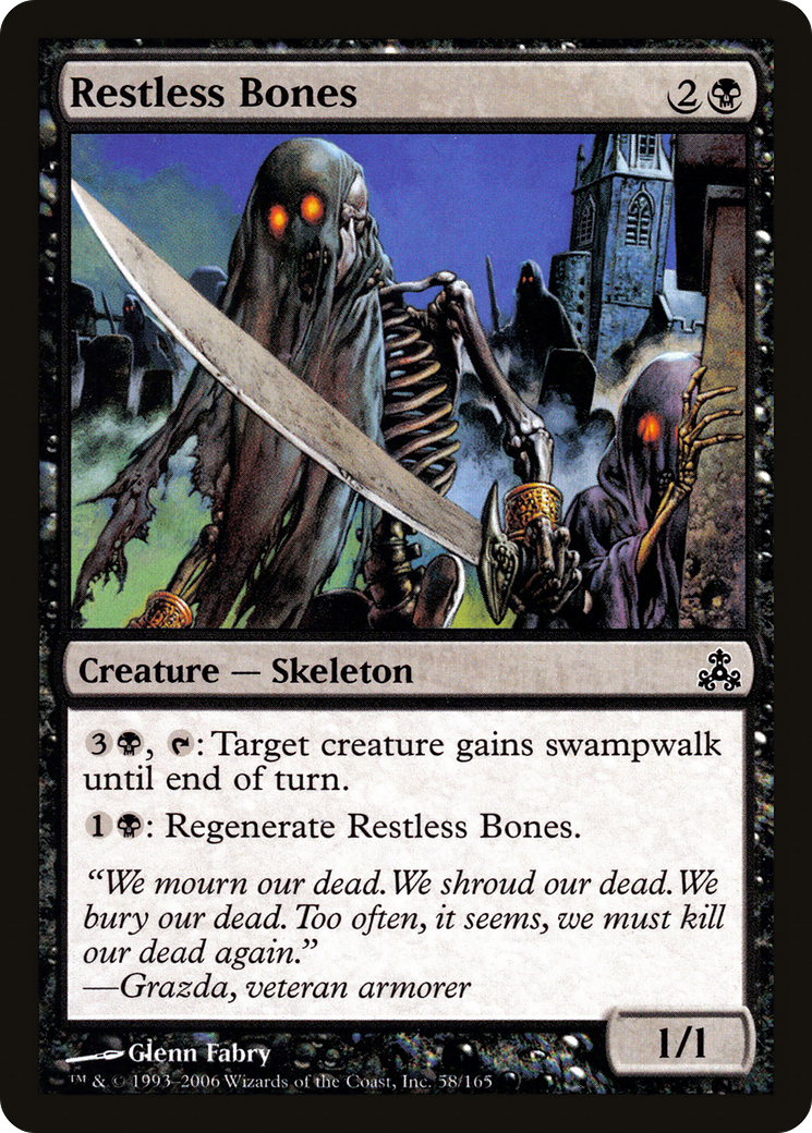 Restless Bones (GPT-058) [Guildpact] Foil