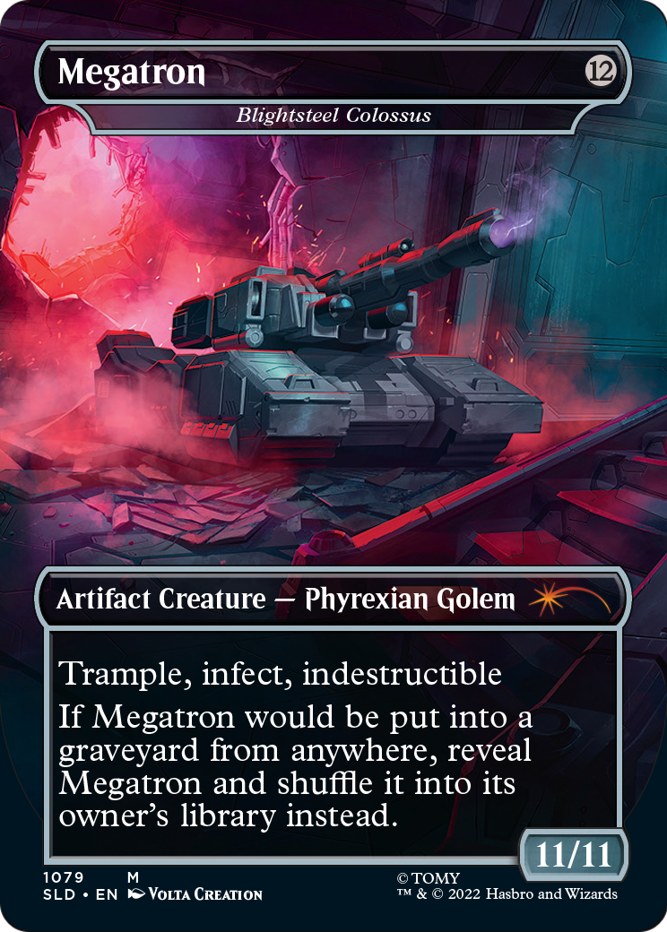Megatron - Blightsteel Colossus (SLD-1079) (Borderless) [Secret Lair Drop]