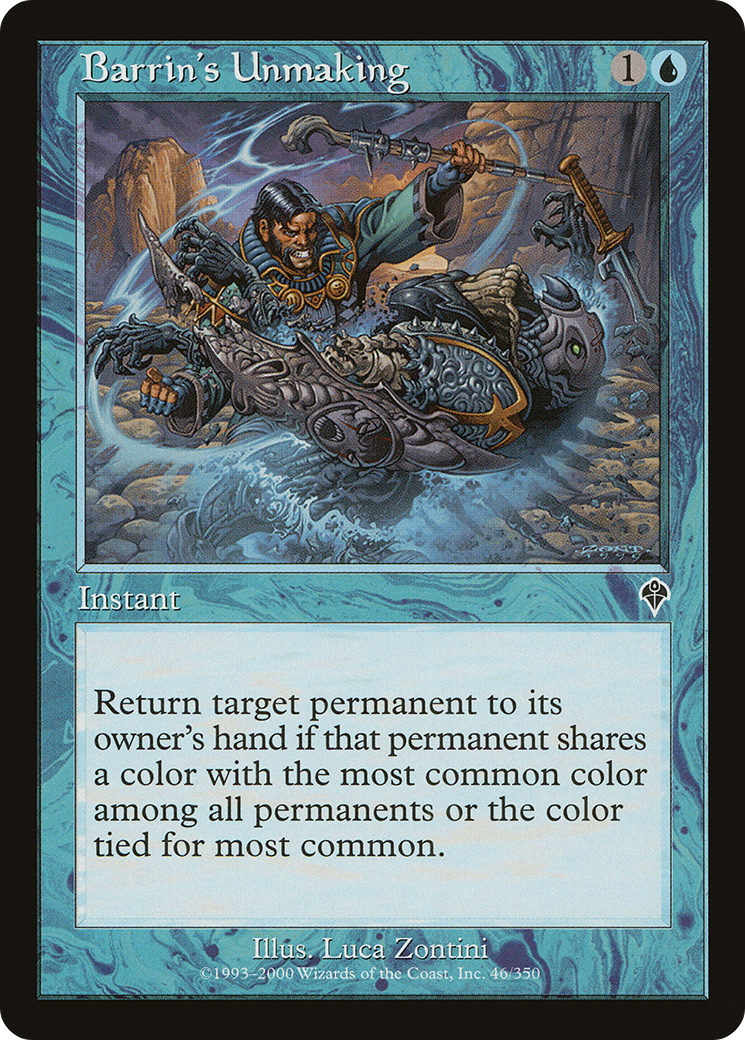 Barrin's Unmaking (INV-046) [Invasion] Foil