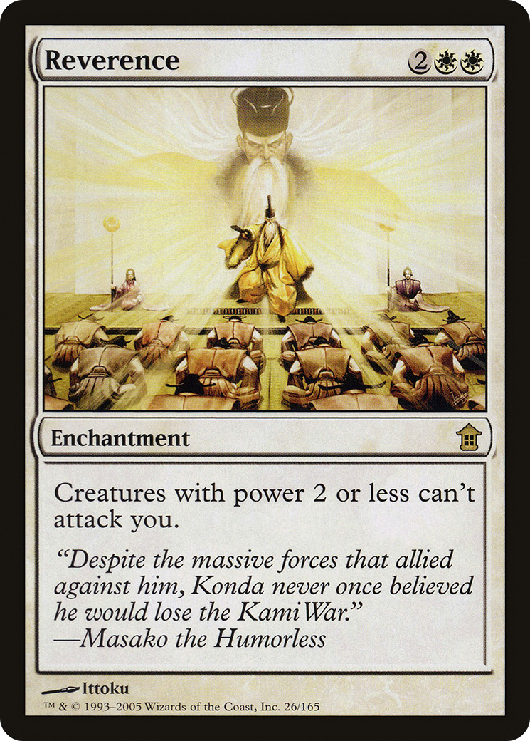 Reverence (SOK-026) [Saviors of Kamigawa] Foil
