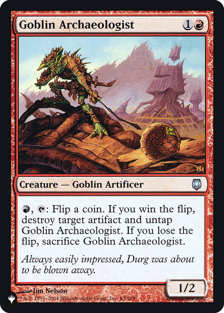 Goblin Archaeologist (LIST-063) [The List] Foil