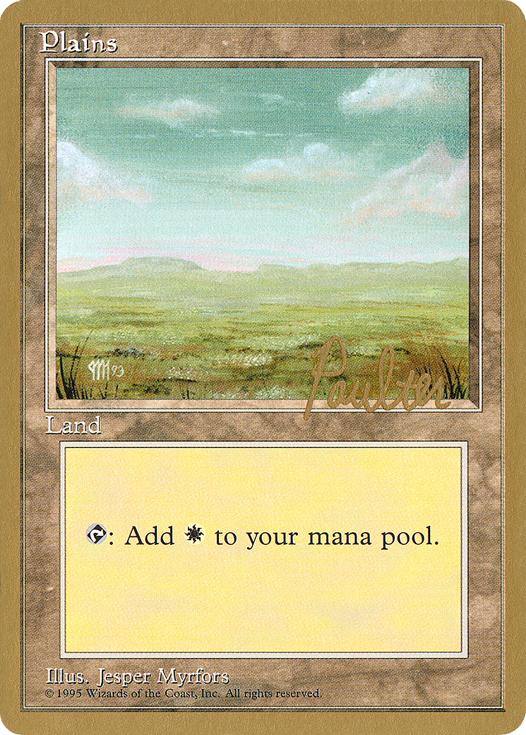Plains (A) - 1996 Preston Poulter (4ED) [Pro Tour Collector Set]