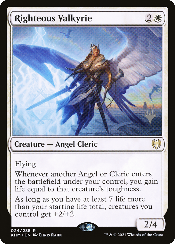 Righteous Valkyrie (PPKHM-024) [Promo Pack: Kaldheim Promos]