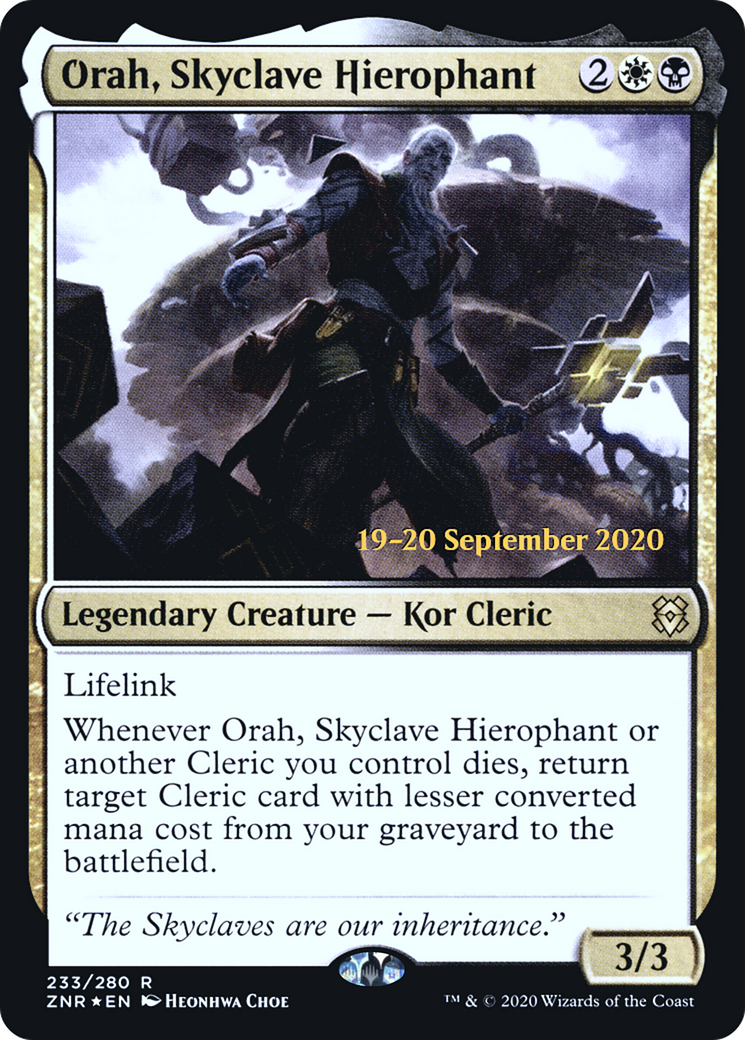 Orah, Skyclave Hierophant (PRE-233) [Zendikar Rising Promos] Foil