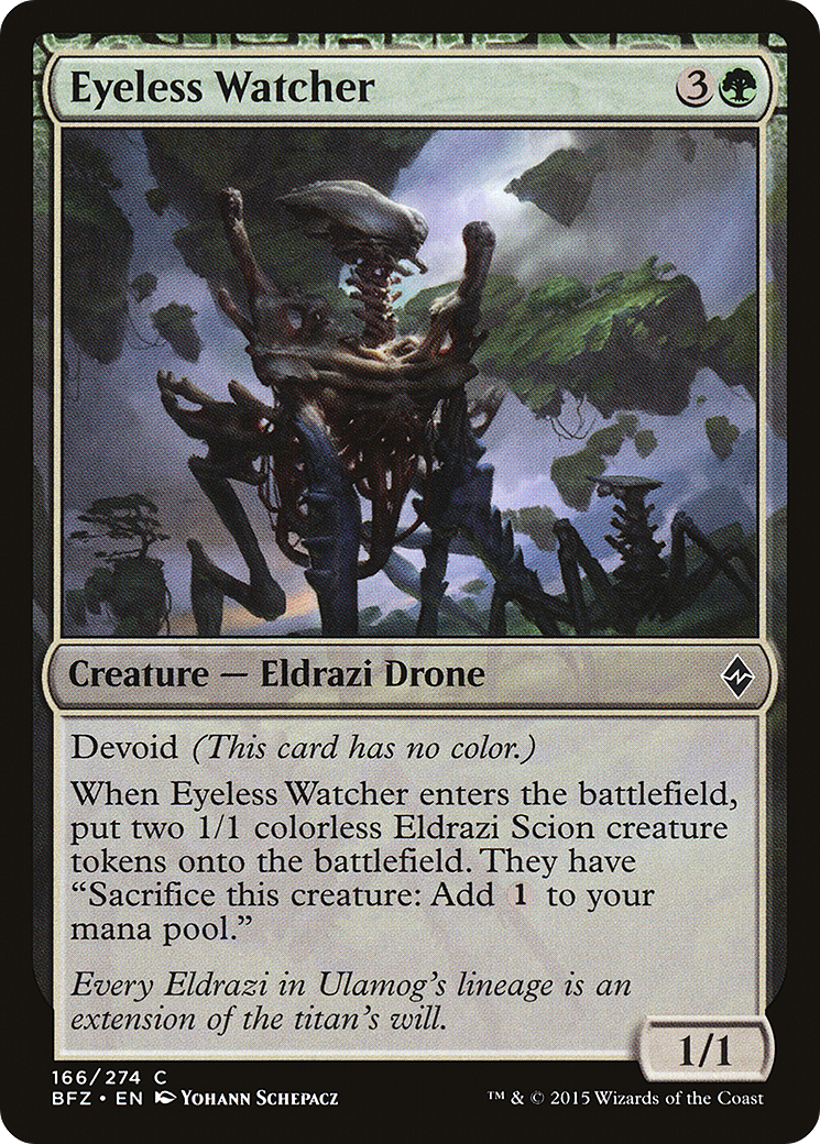 Eyeless Watcher (BFZ-166) [Battle for Zendikar] Foil