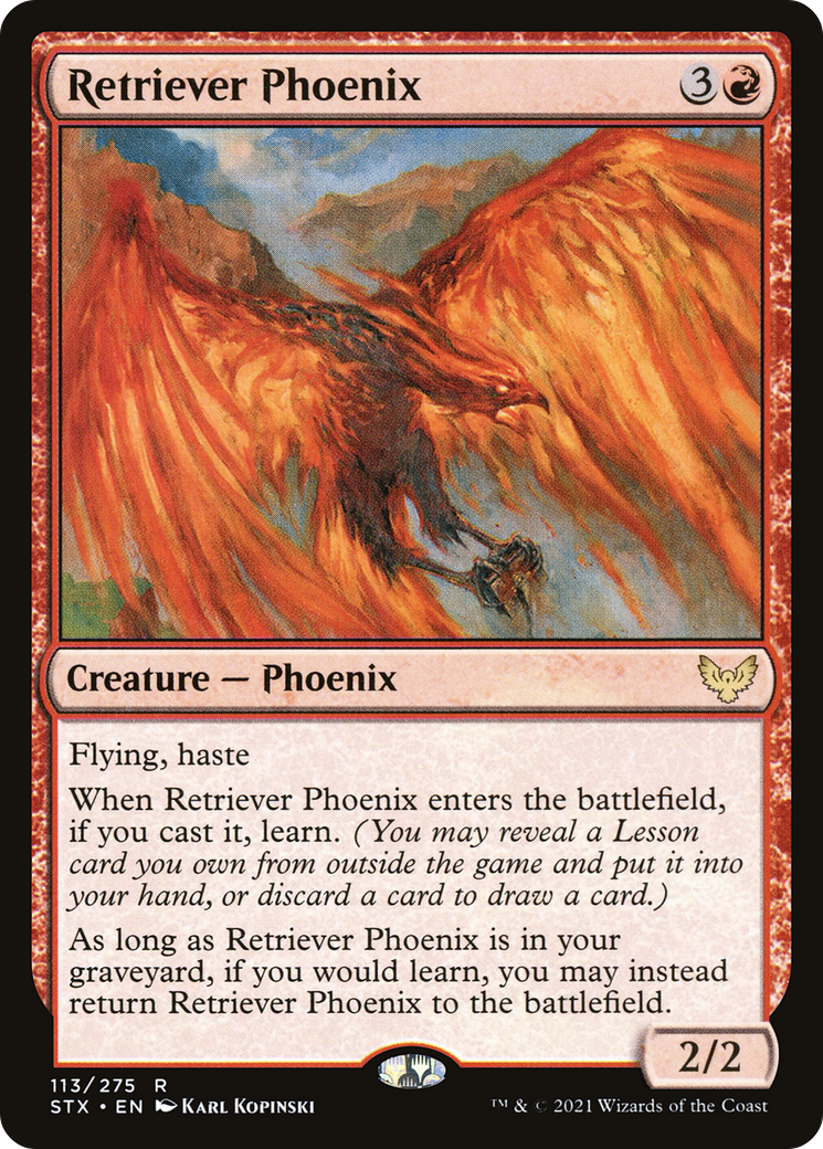 Retriever Phoenix (STX-113) [Strixhaven: School of Mages] Foil
