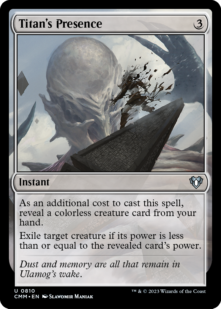Titan's Presence (CMM-810) [Commander Masters]
