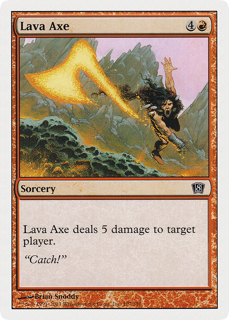 Lava Axe (8ED-197) [8th Edition] Foil